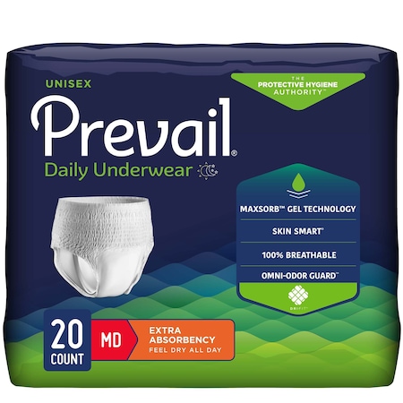 Prevail Daily Disposable Underwear Medium, Extra, PK 80 PV-512